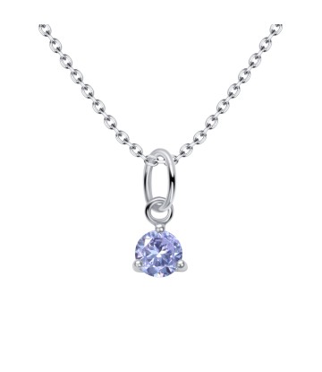 June Birthstone Silver Necklace SPE-5715